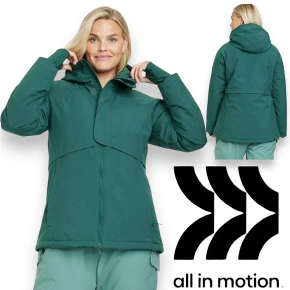 XL Like New Women's Winter Jacket - All in Motion Emerald Green - Picture 1 of 6
